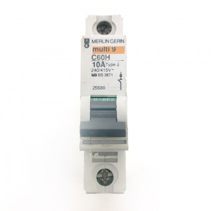 Merlin Gerin C60H 25588 10A 10 Amp MCB Circuit Breaker Type 2